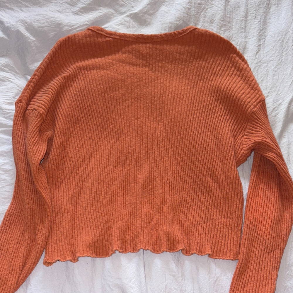 Billabong Rust Ribbed Knit Top - Picture 3 of 3